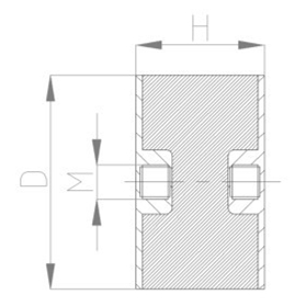 JNDE型<a href='http://jszlcs.com' target='_blank'><u>橡膠減震器</u></a>結(jié)構(gòu)